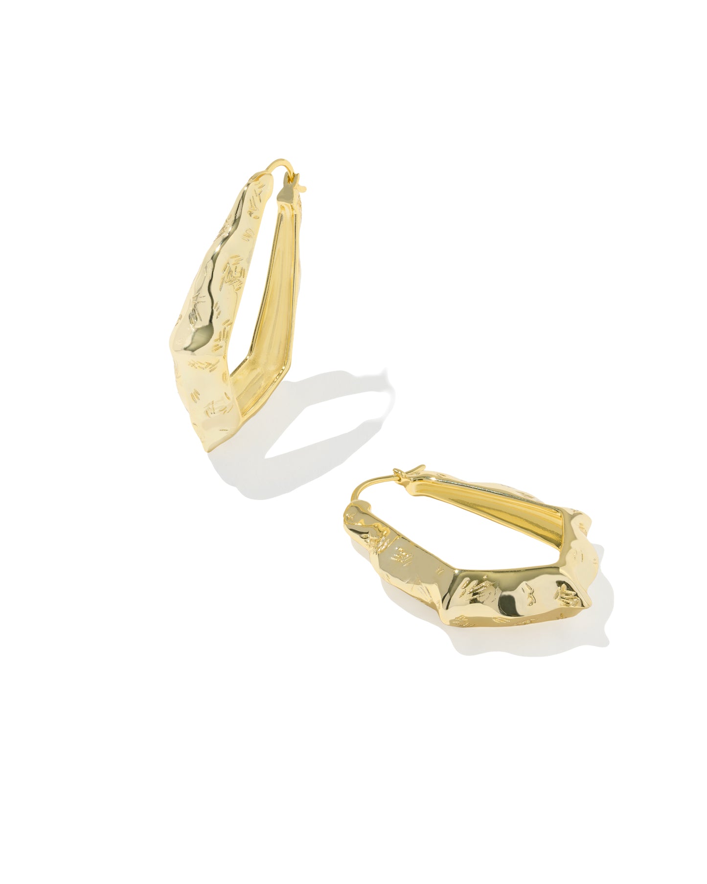 Adriana Scallop Frame Hoop Earrings - KS