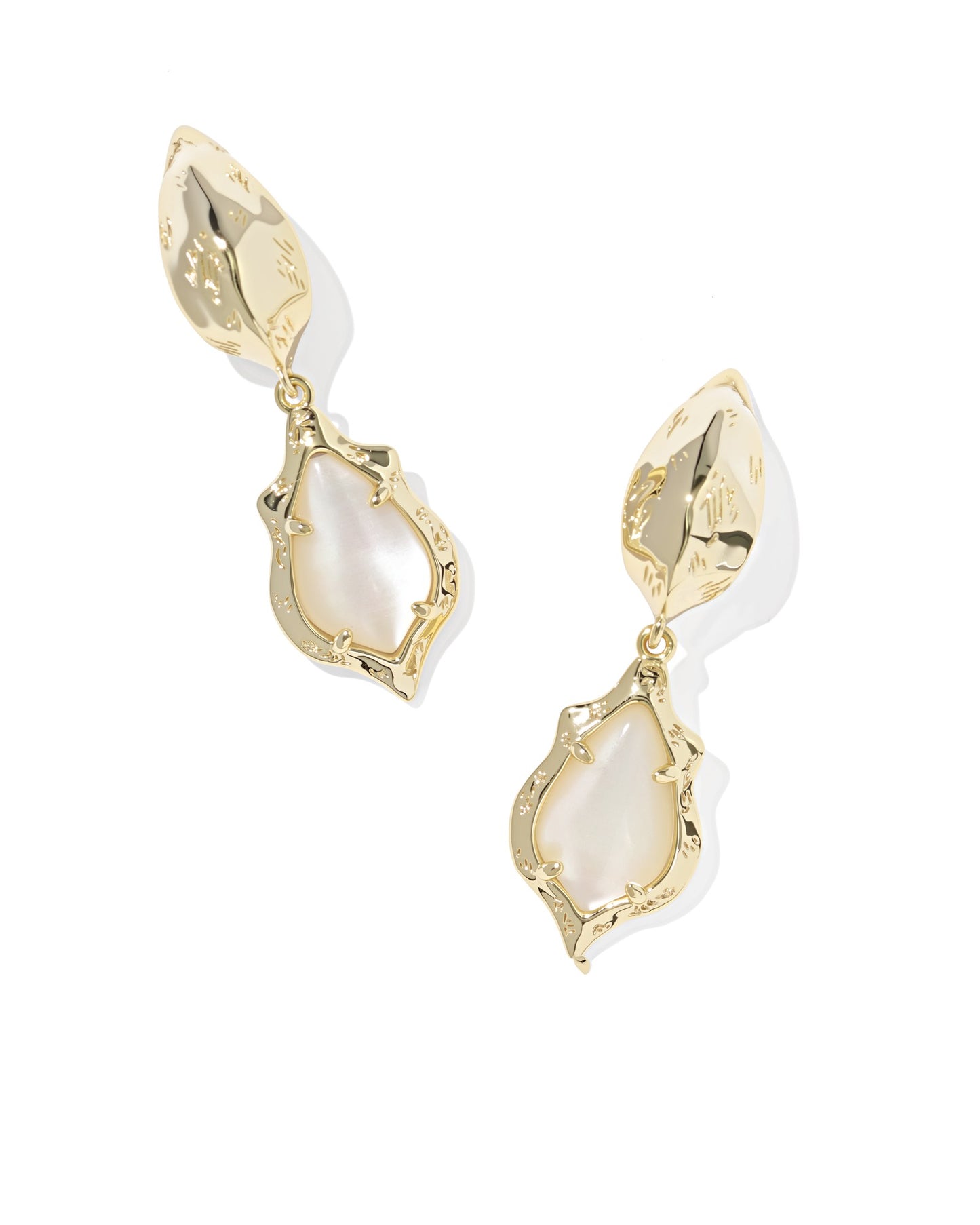 Adriana Scallop Frame Huggie Earrings - KS