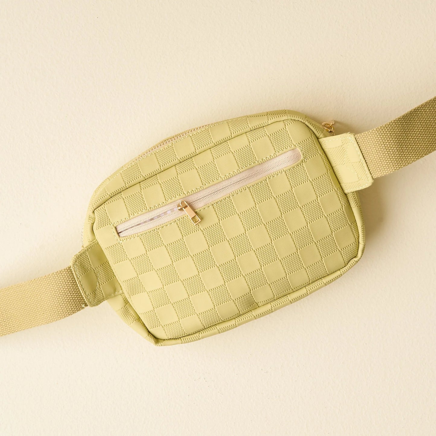 Urban Check Belt Bag - Green