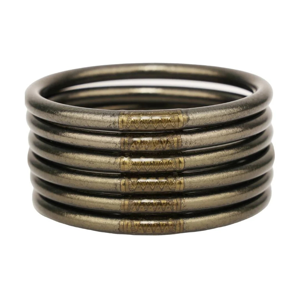 Flint All Weather Bangles (Set of 6) - Serenity Prayer BuDhaGirl