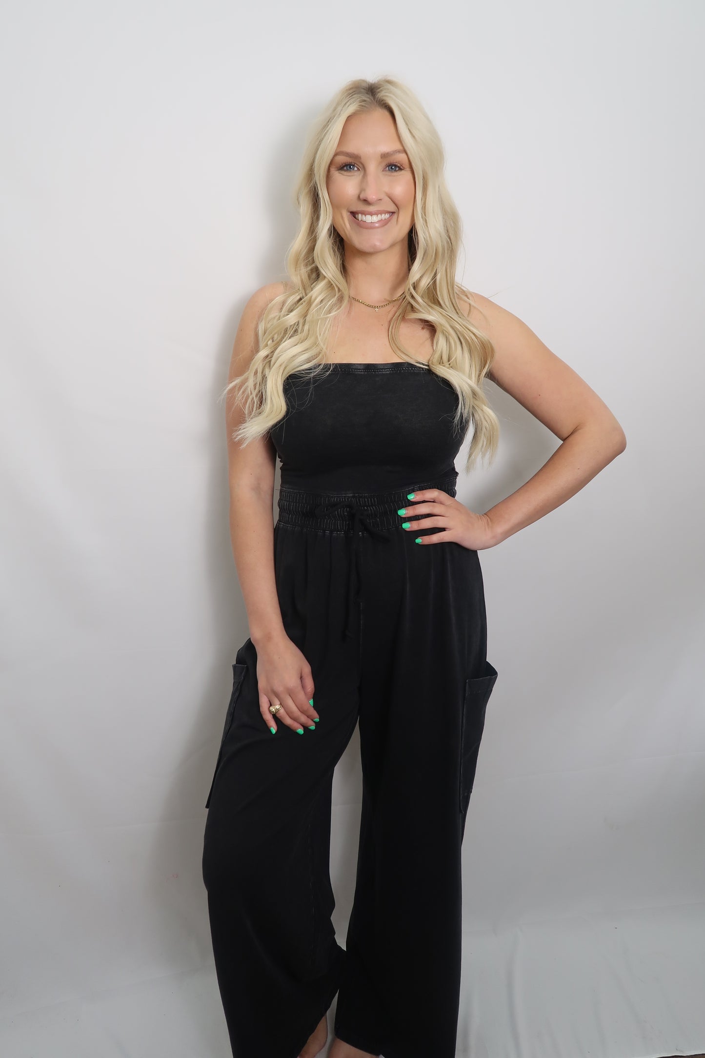 Chill Aesthetic Jumpsuit in Black