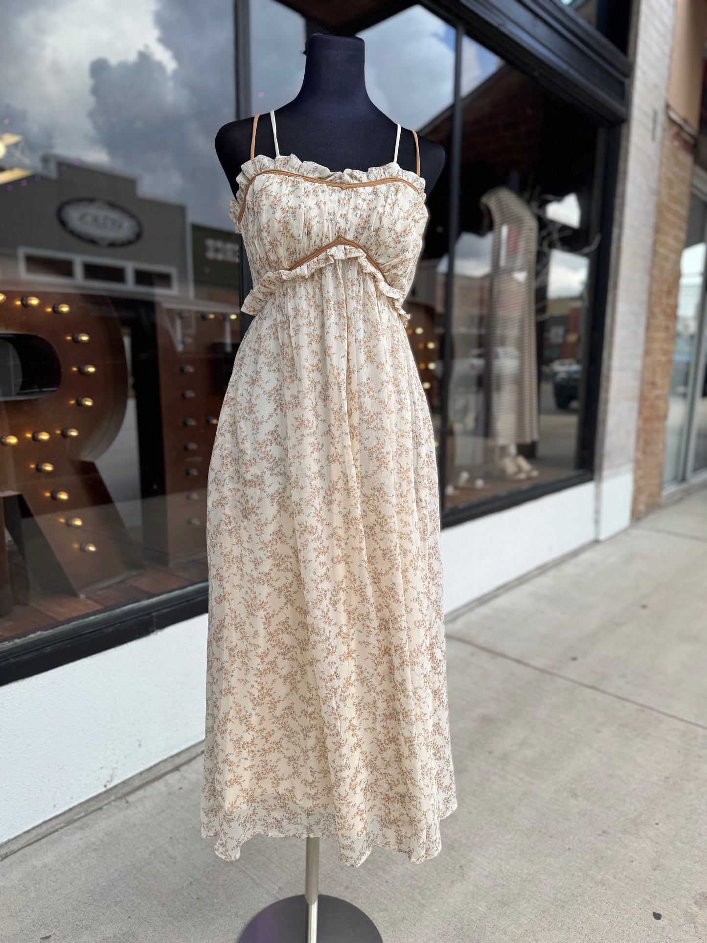 Garden Floral Maxi in Cream Mix