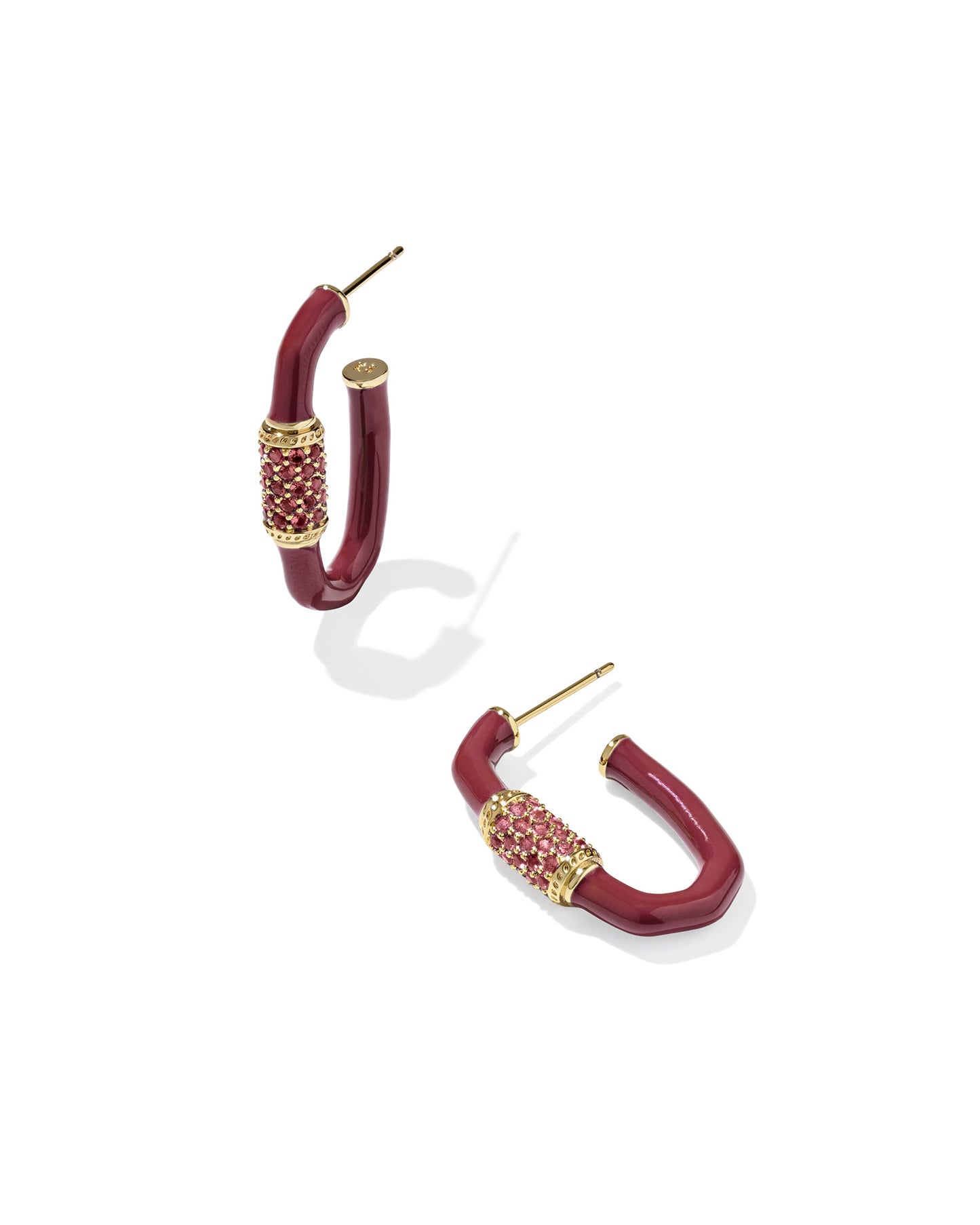 Emery Enamel Hoop Earrings - KS