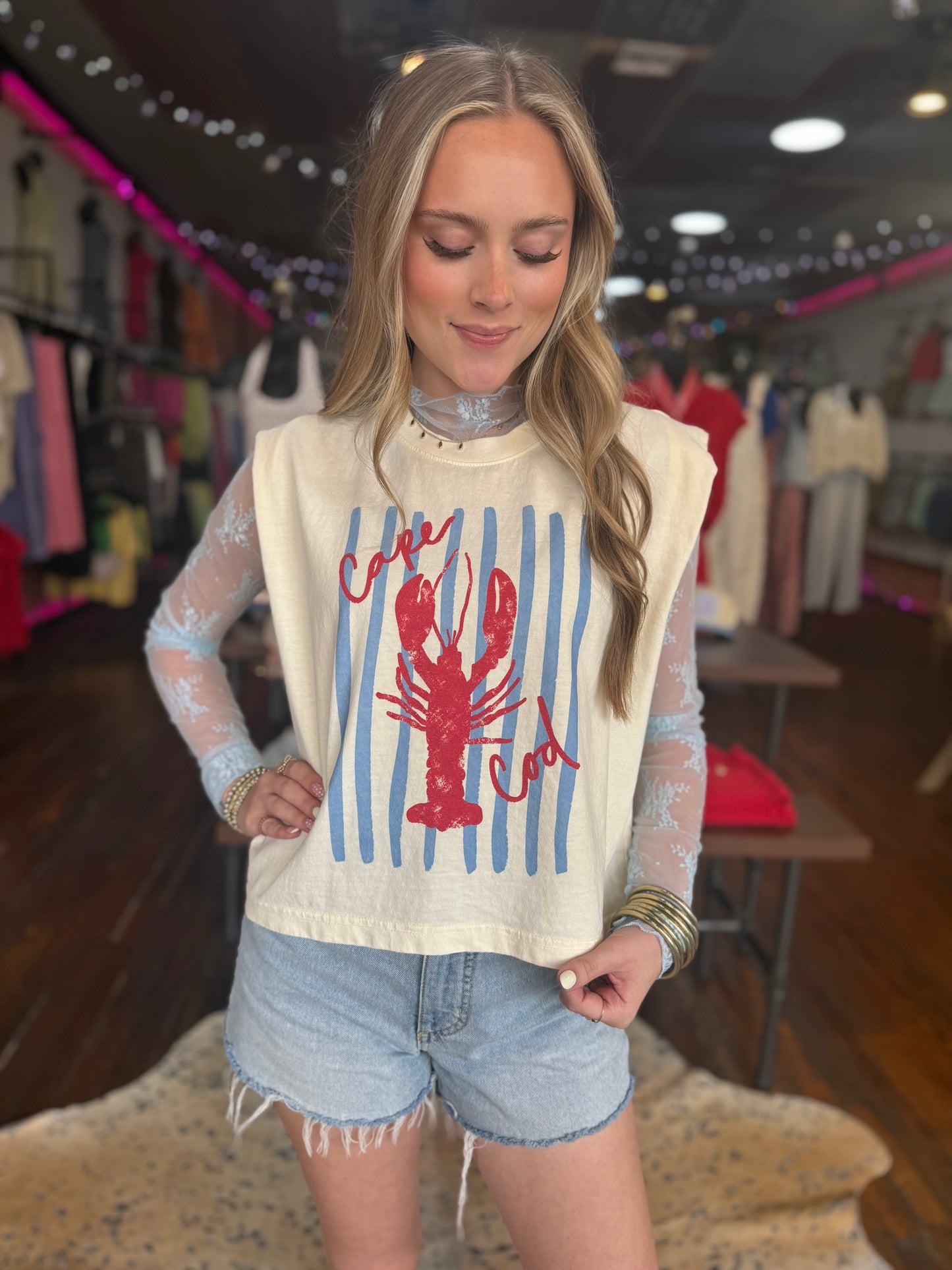 Cape Cod Lobster Muscle Tee