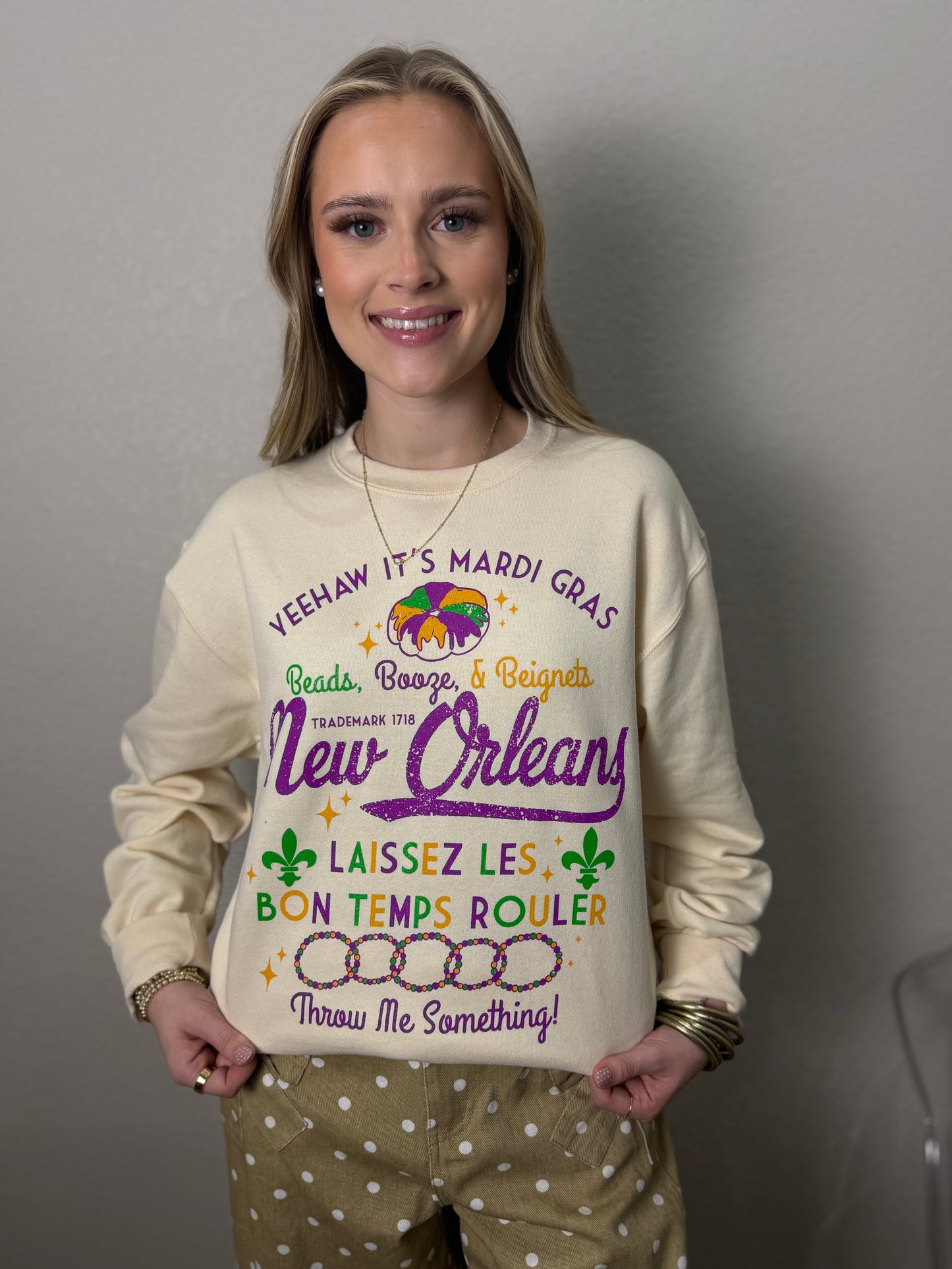 Yeehaw It’s Mardi Gras Sweatshirt