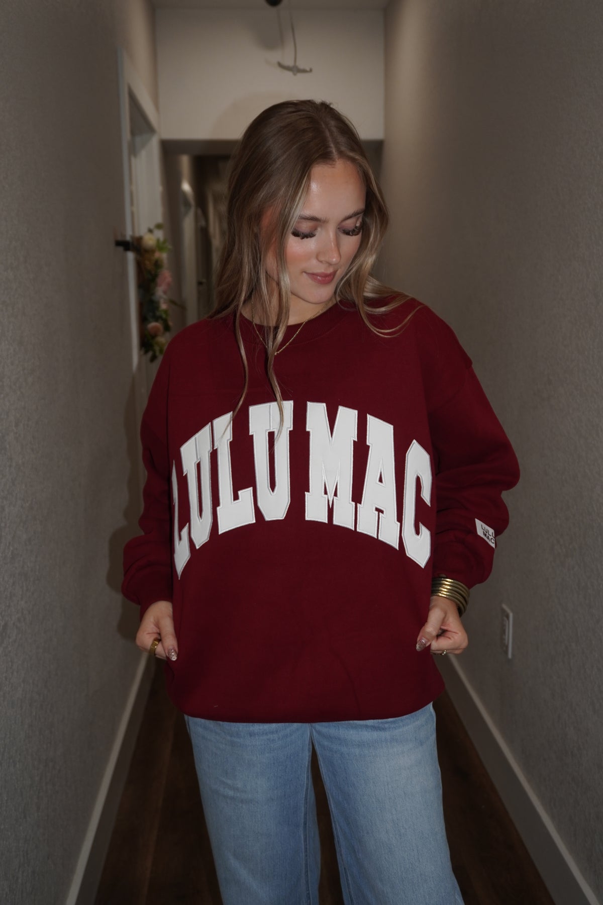 Lulu Lac Sweatshirt in Maroon