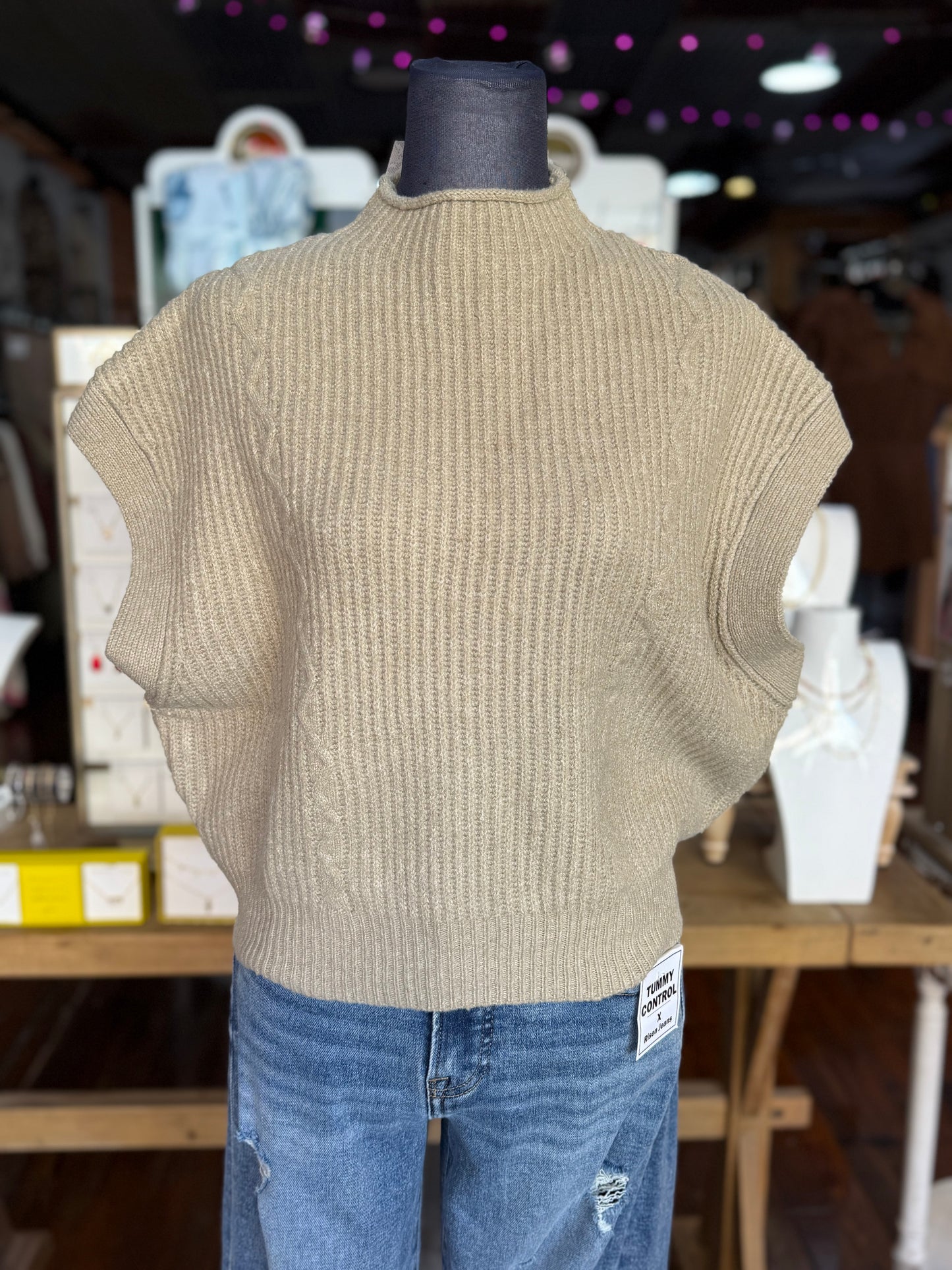Mocha Mousse Sweater Top