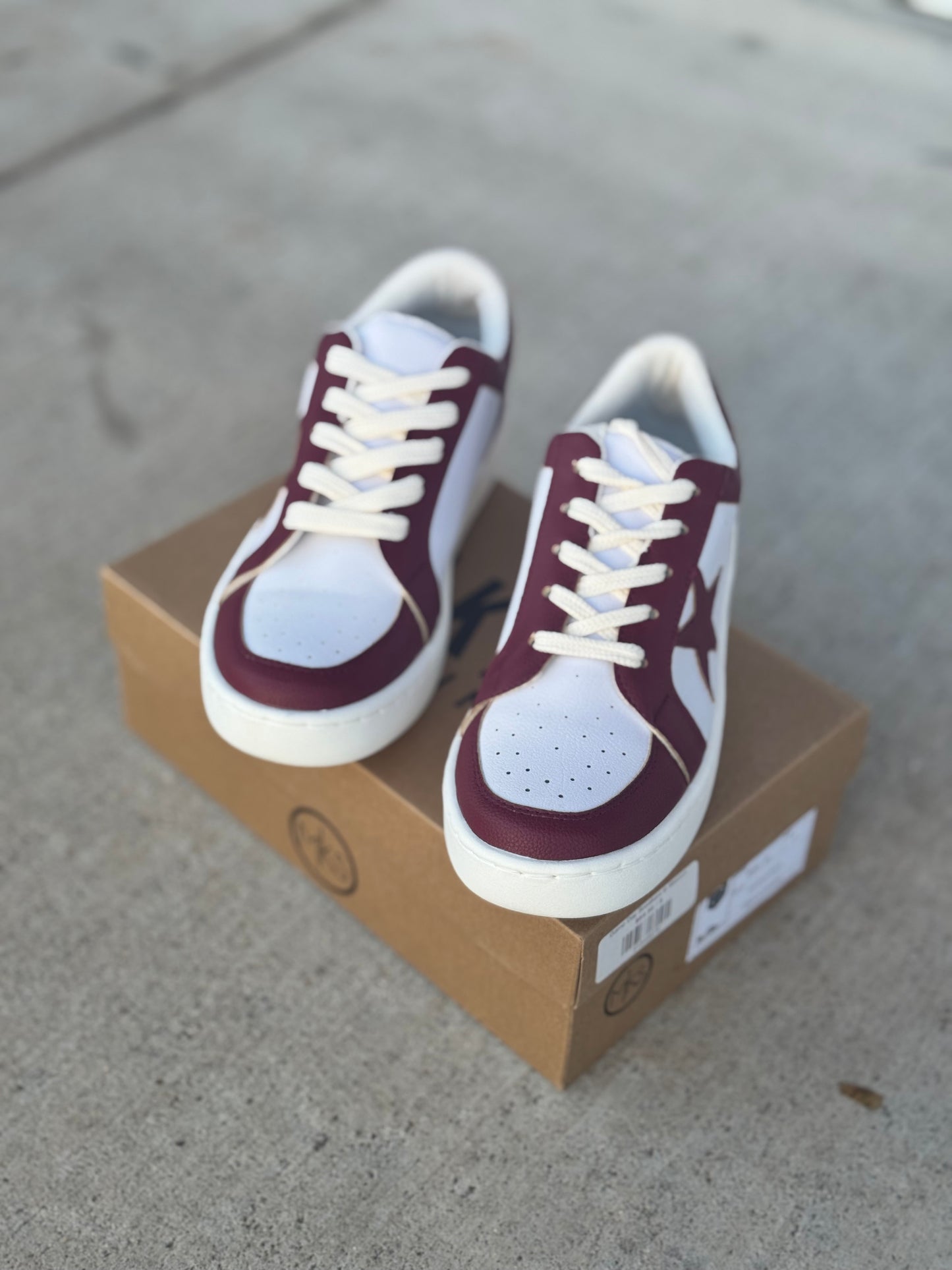 Game Day Sneakers in Maroon