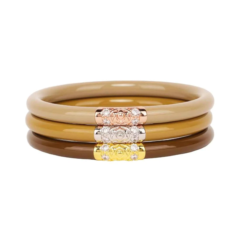 Three Kings All Weather Bangles in Oro - BuDhaGirl