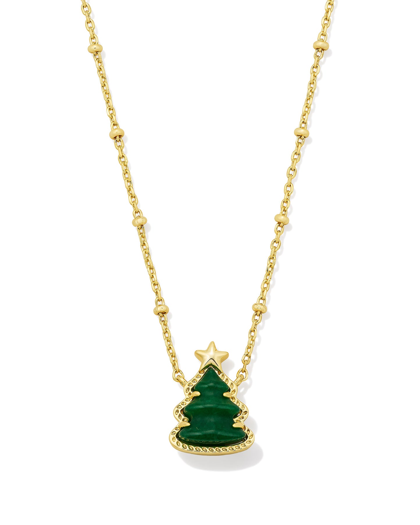 Holiday Tree Short Pendant Necklace - KS
