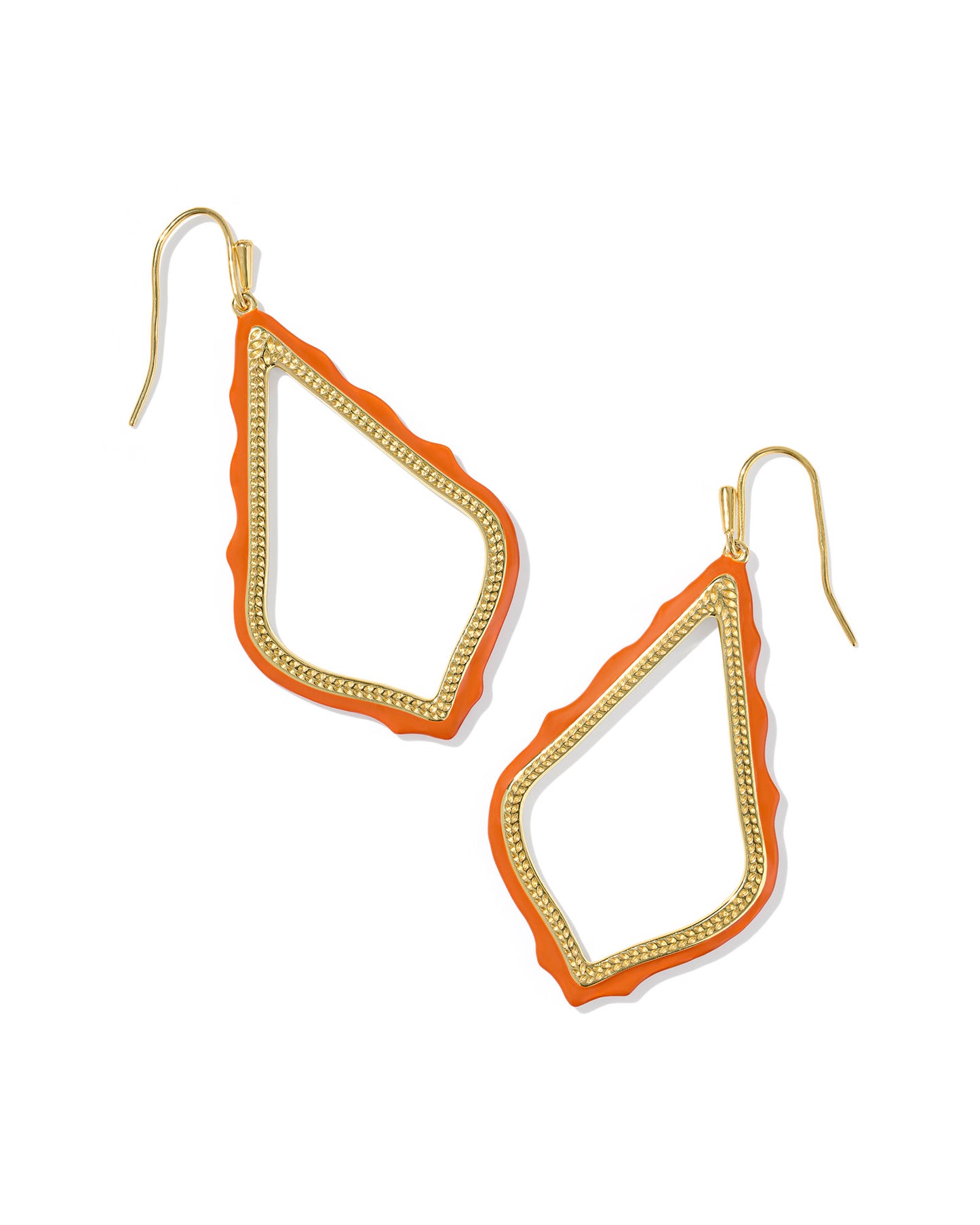 Sophee Enamel Open Frame Earrings - KS