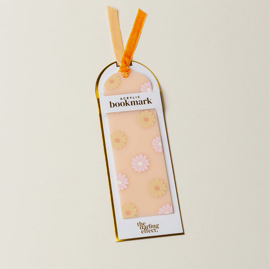 Acrylic Bookmark - Darling Daisy Peach