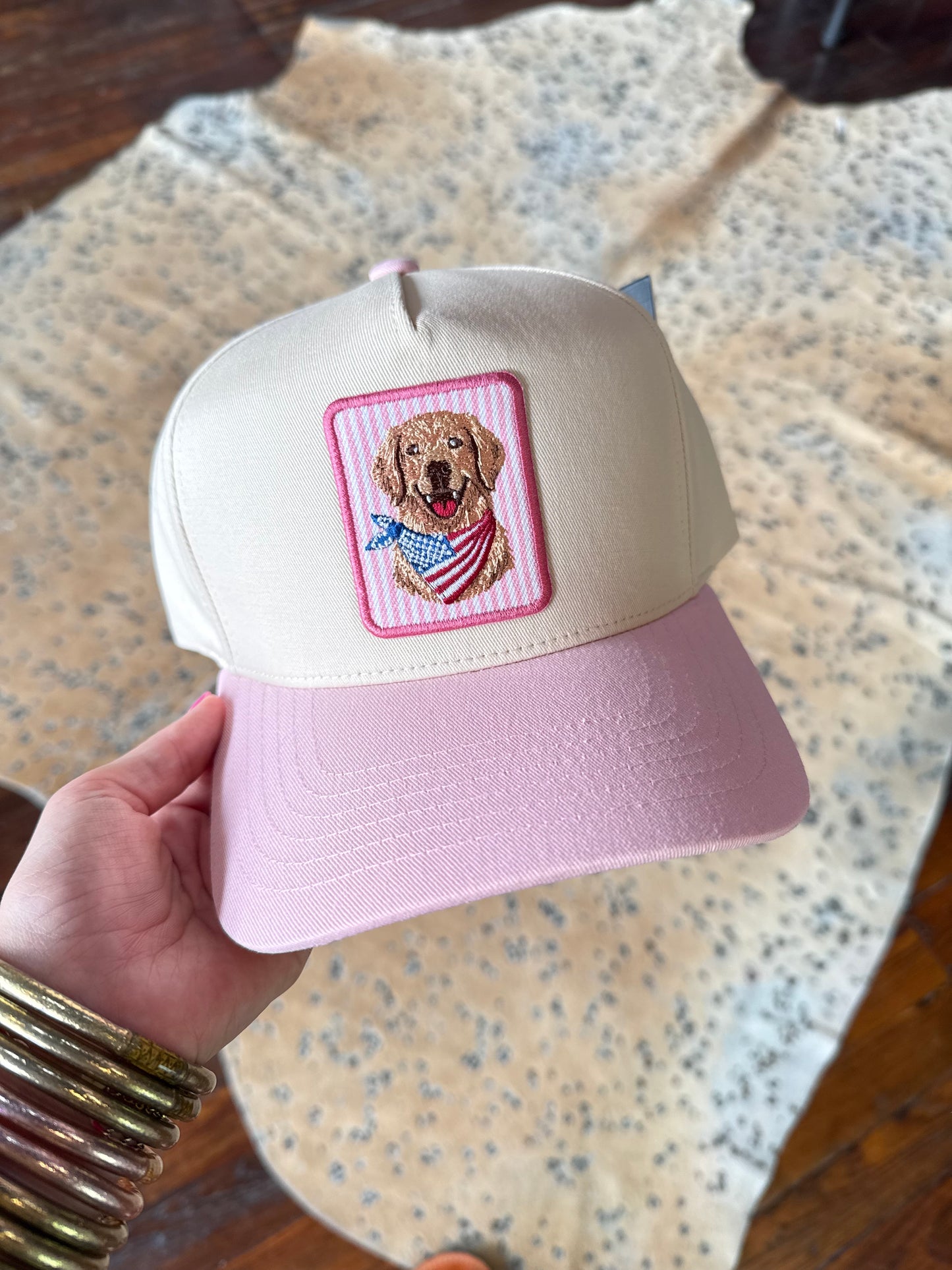 Golden Retriever Patch Trucker Hat