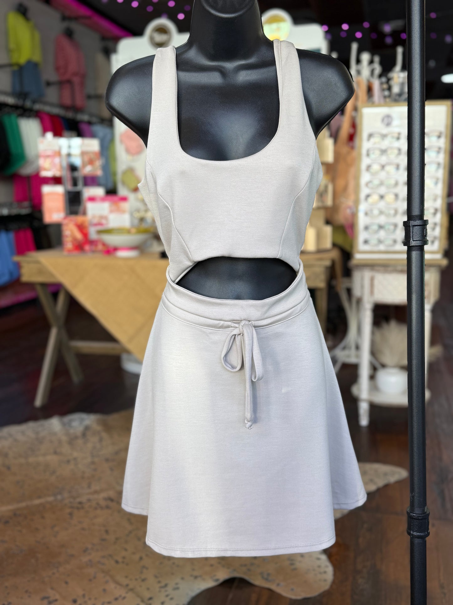 Scuba Active Dress in Sand