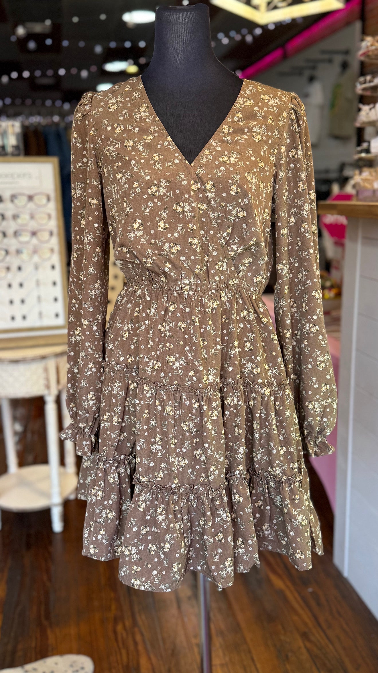 Fitti Fall Dress in Mocha