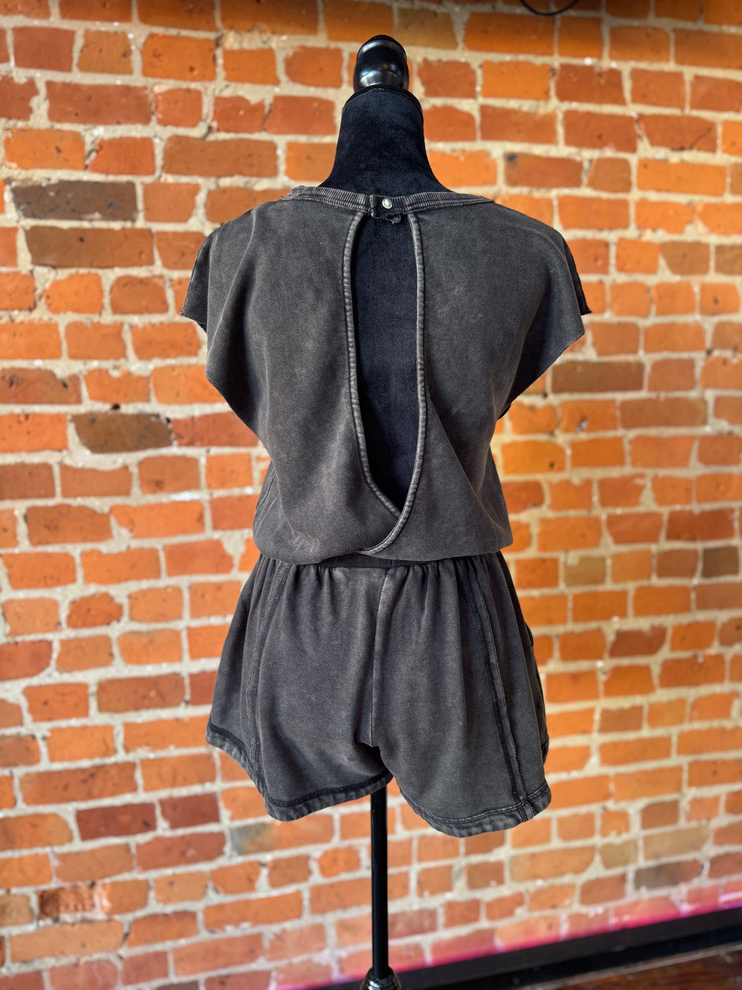 Delta Romper in Black