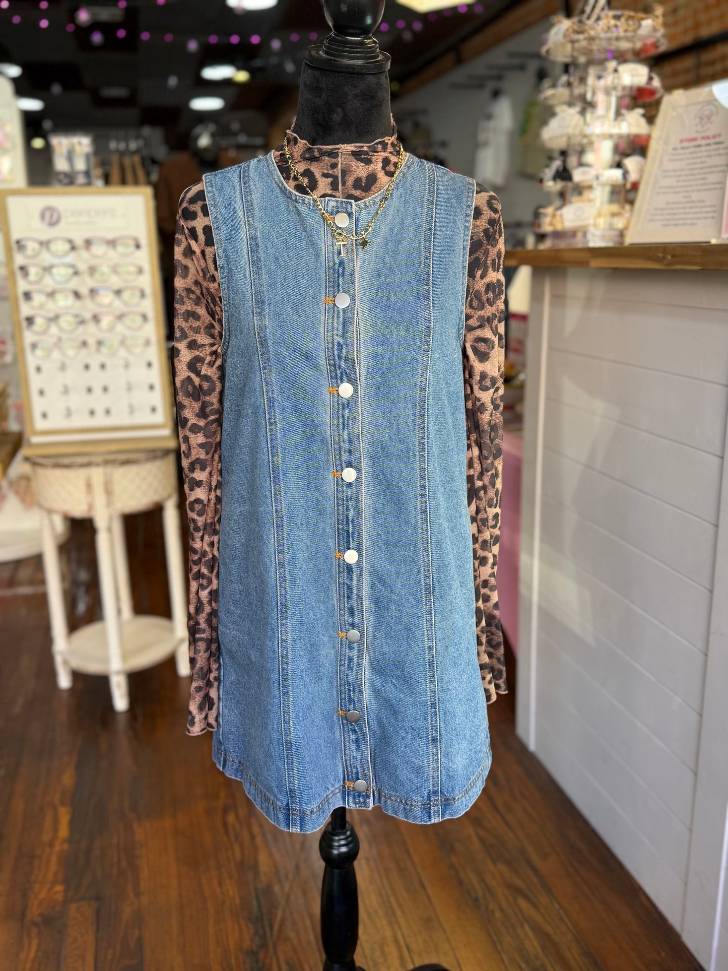 Kait Denim Button Up Dress