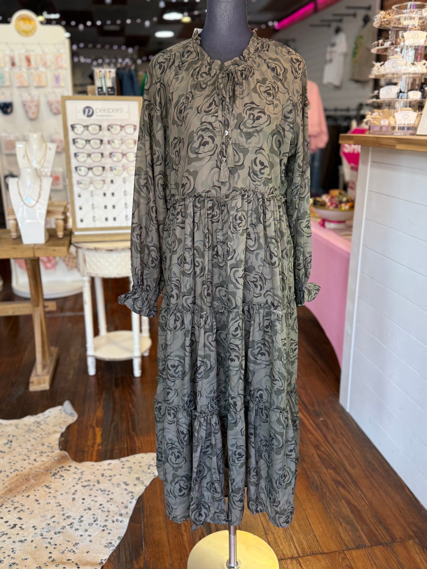 Prancin’ Around Dress in Olive