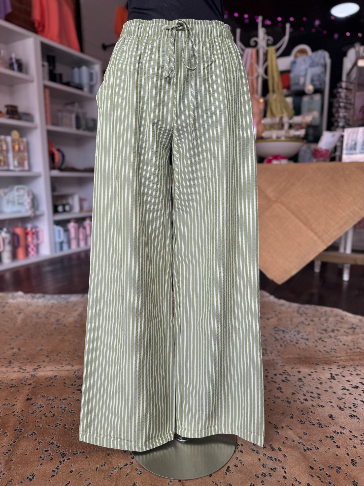 Yarndye Striped Easy Pants