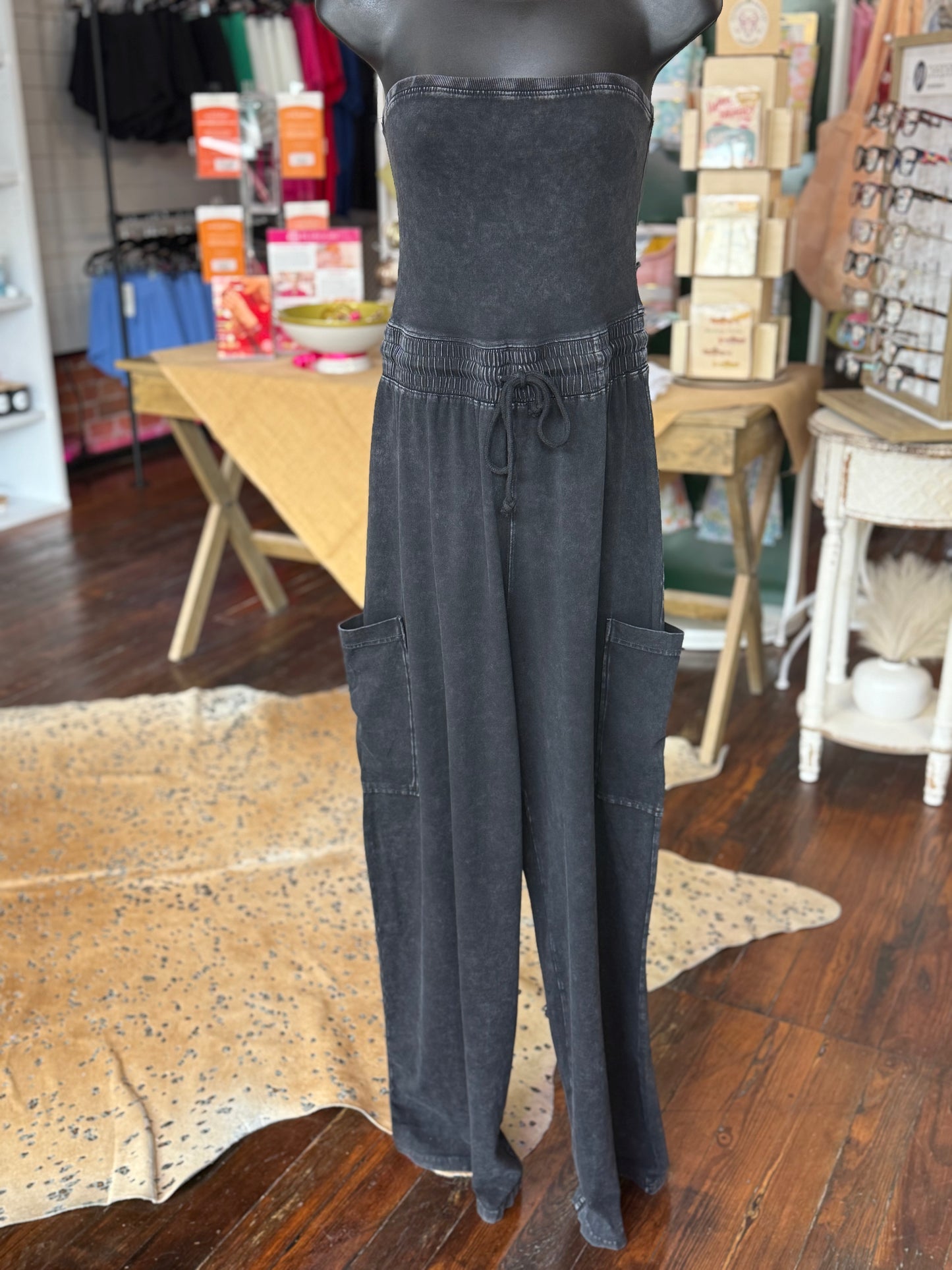 Chill Aesthetic Jumpsuit in Black