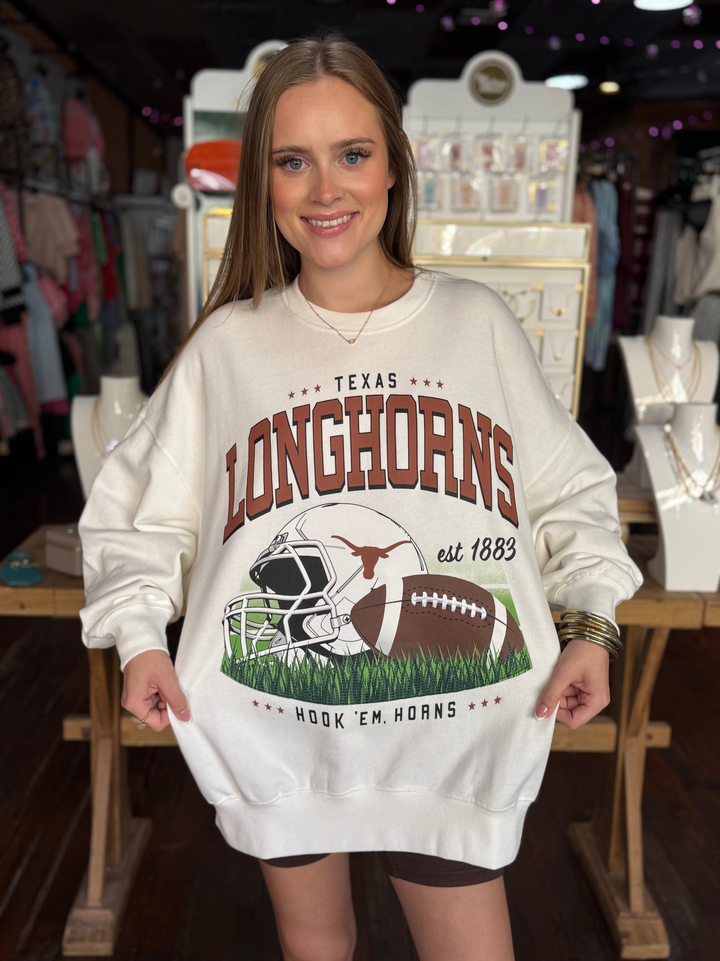 Texas Longhorn Multimedia Crewneck