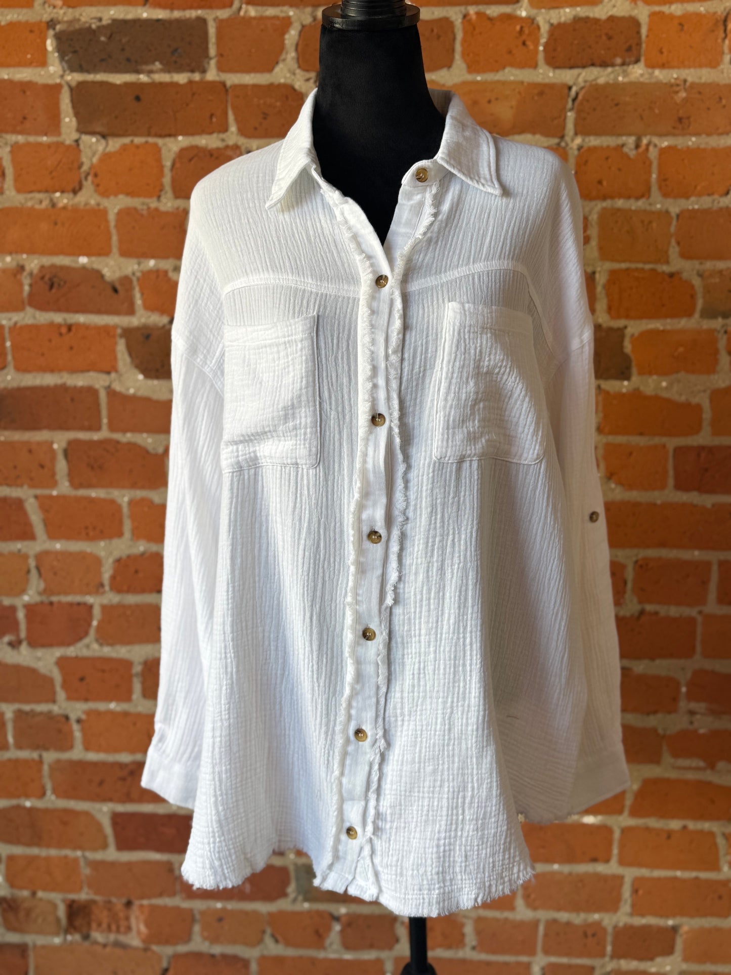 On The Water Mineral Top in White