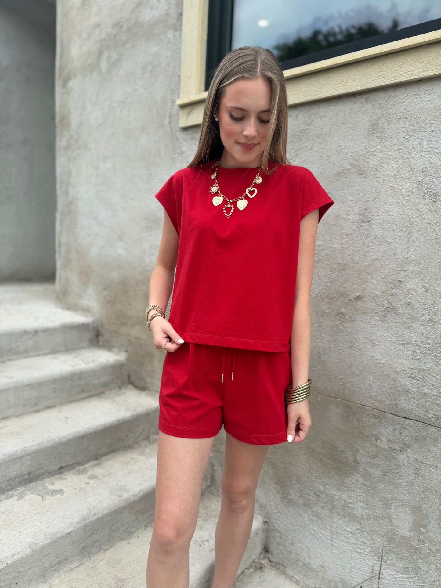 Cappi Boxy Set in Red
