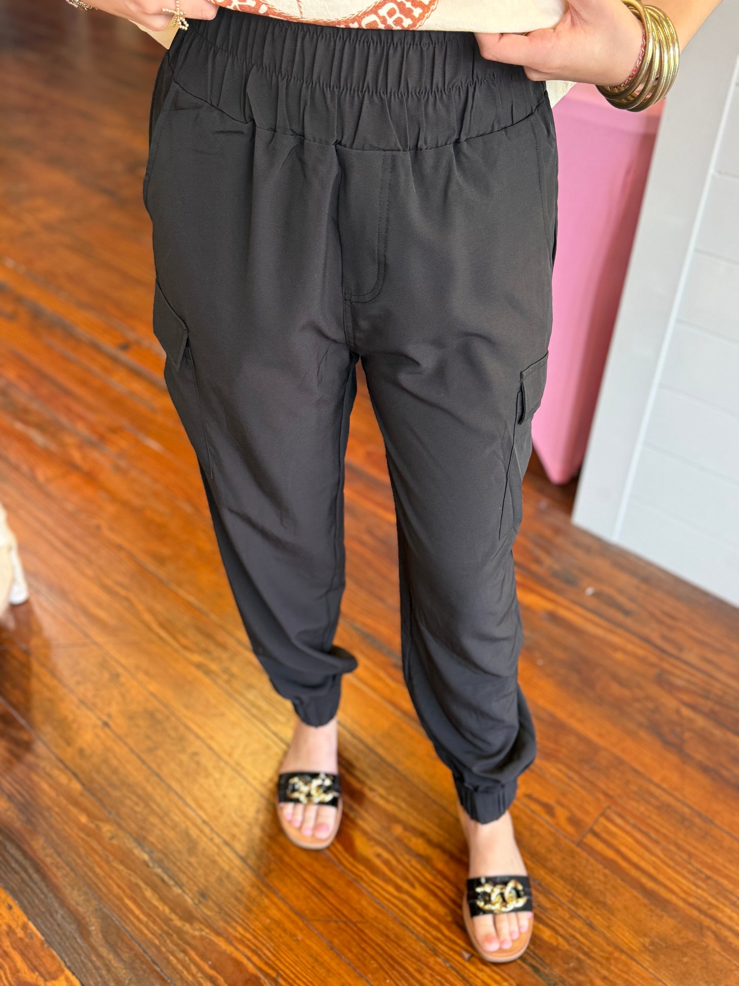 Elevated Jogger Pants in Black