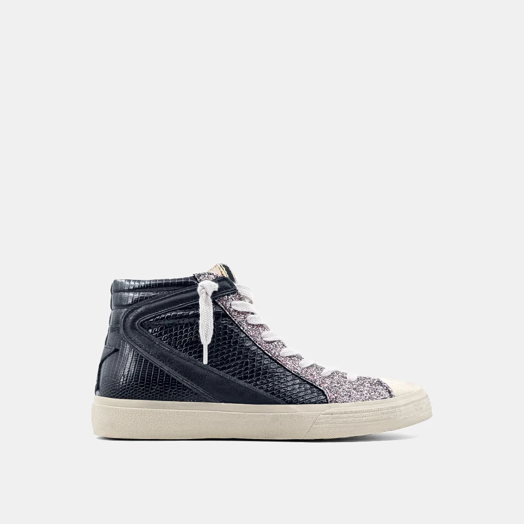 Rooney Black Snake Sneakers x Shu Shop