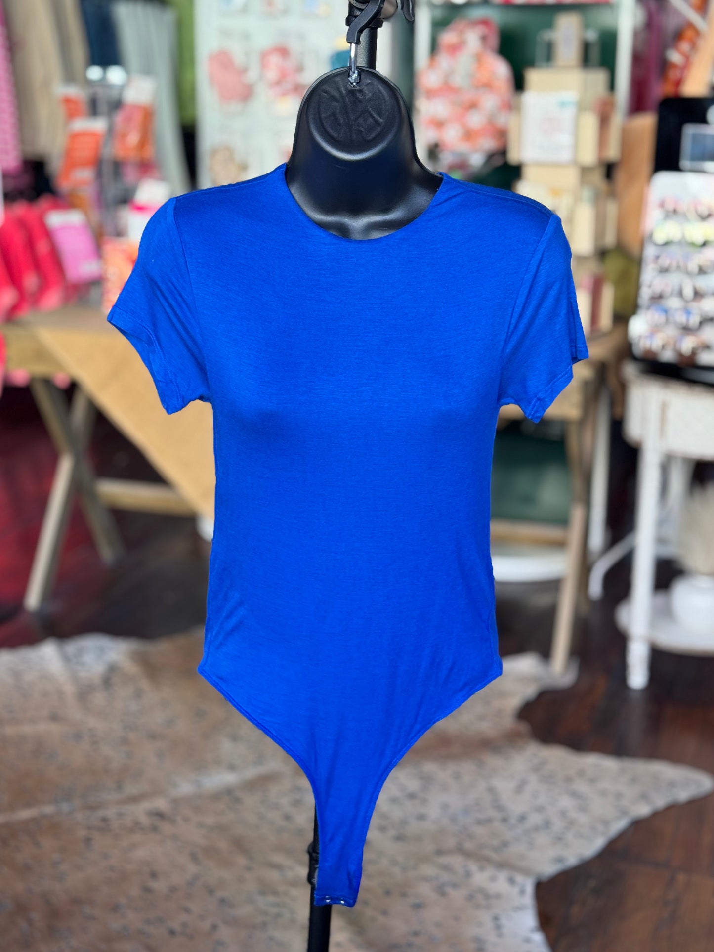 Tee Bodysuit in Cobalt