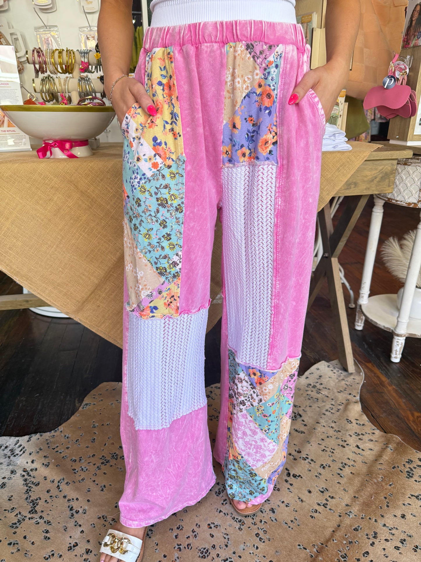 Trendsetter Boho Pants in Bubblegum