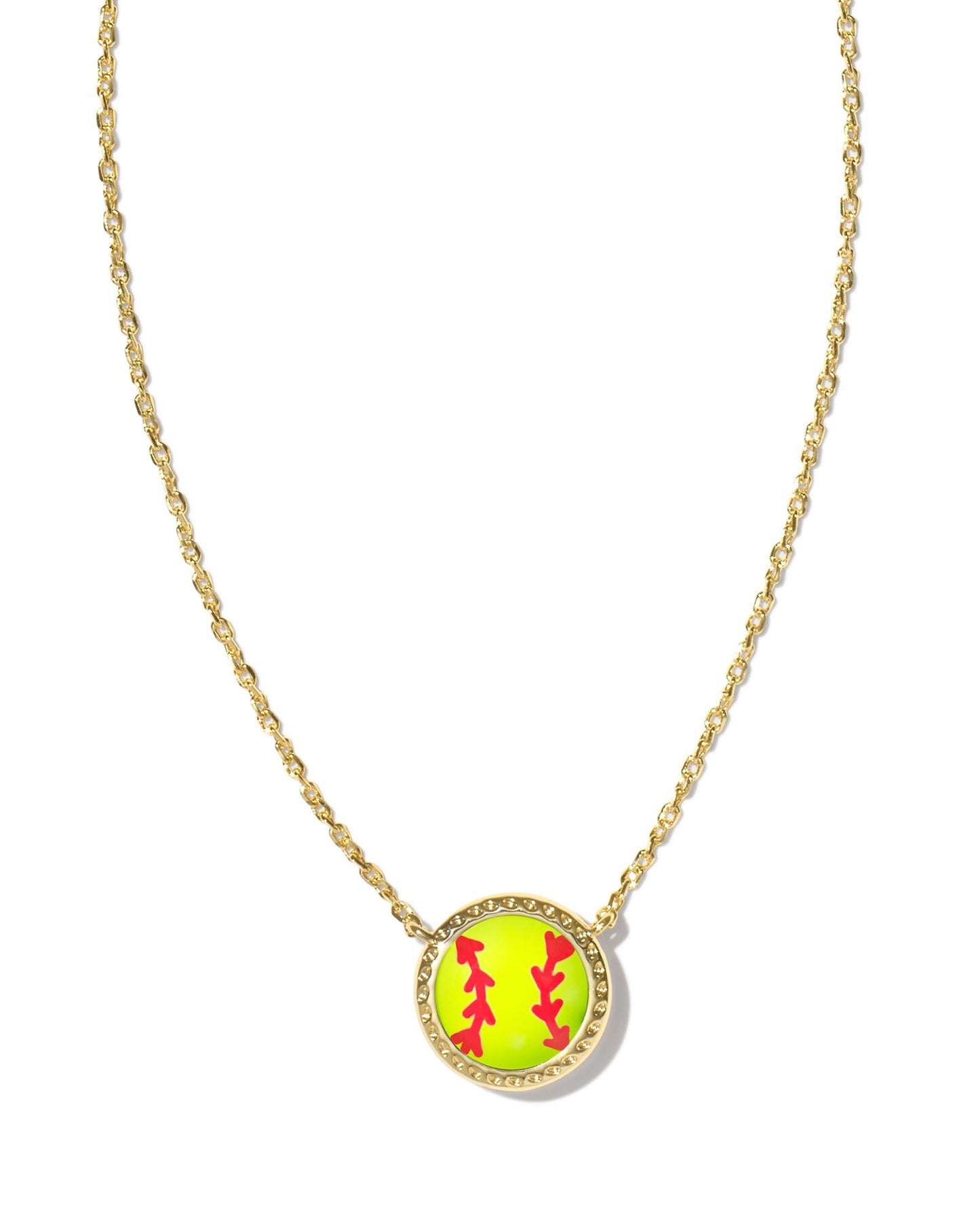 Softball Short Pendant Necklace - KS