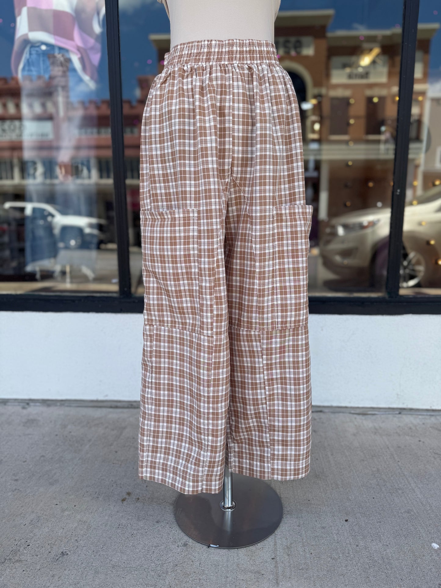 Coffee Time Plaid Pants