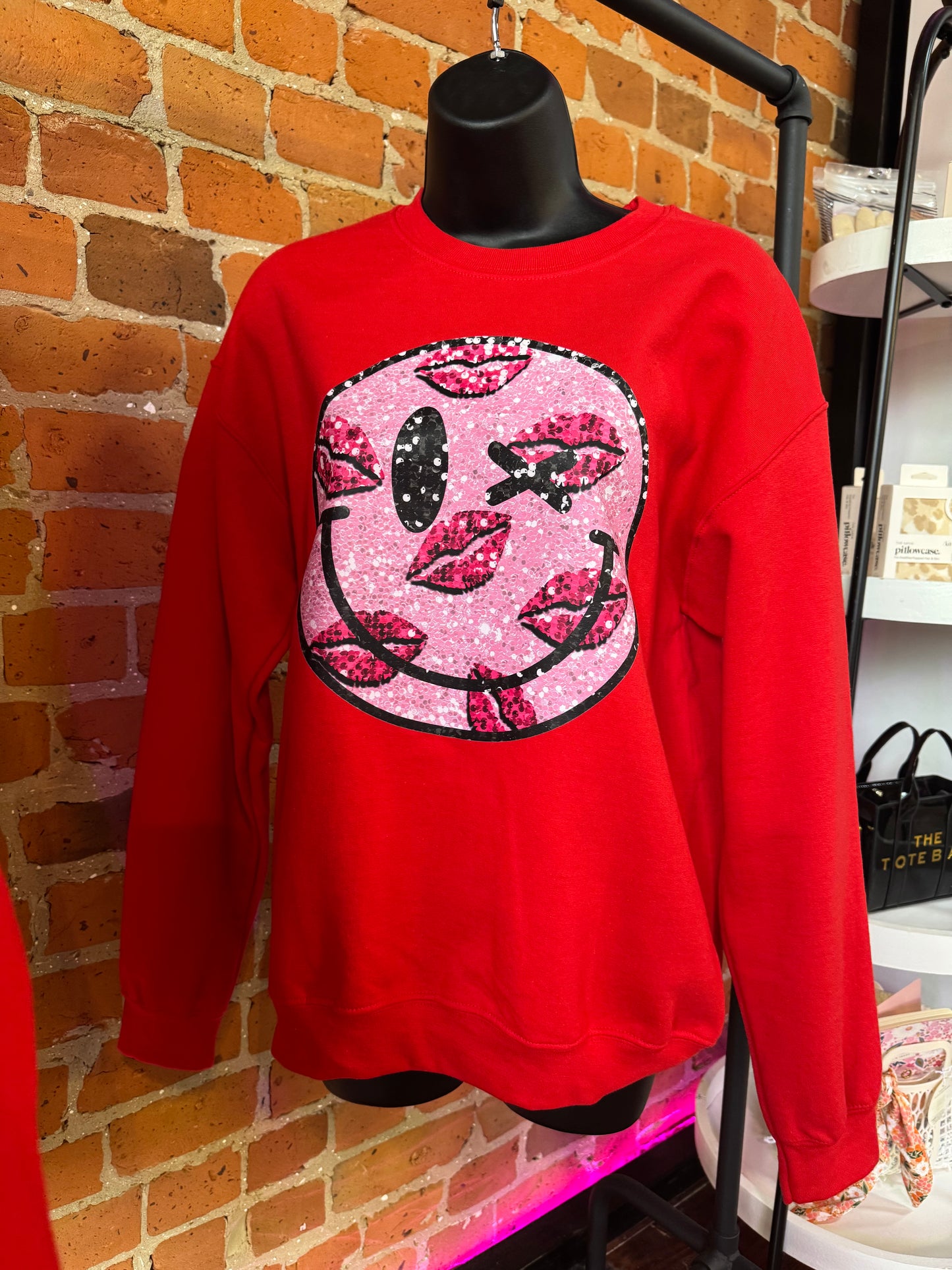 Glitter Kisses Sweatshirt