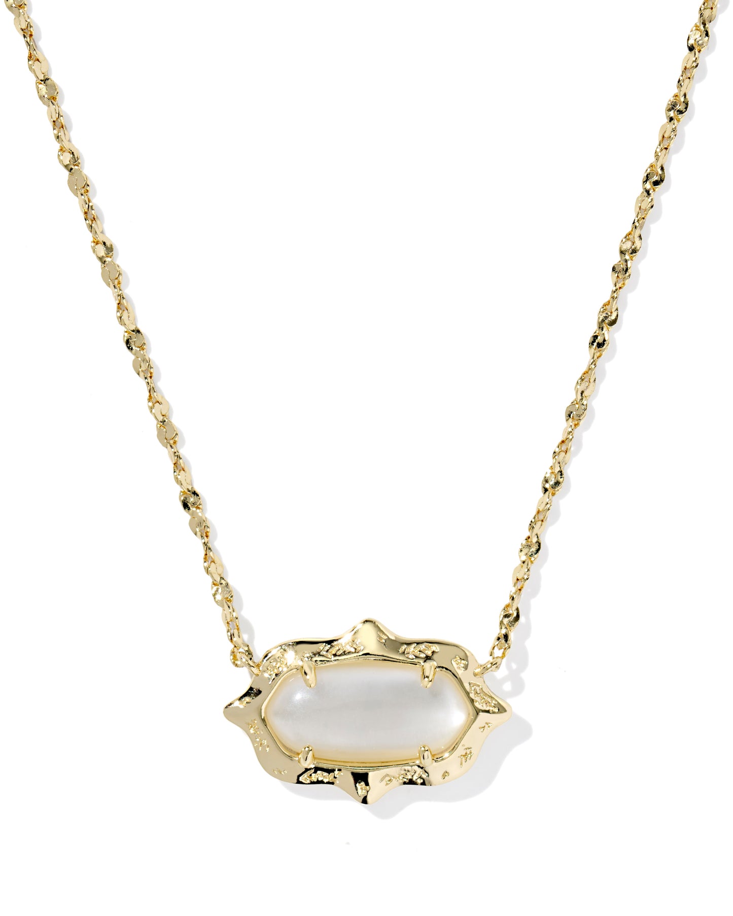 Elisa Scallop Frame Necklace - KS