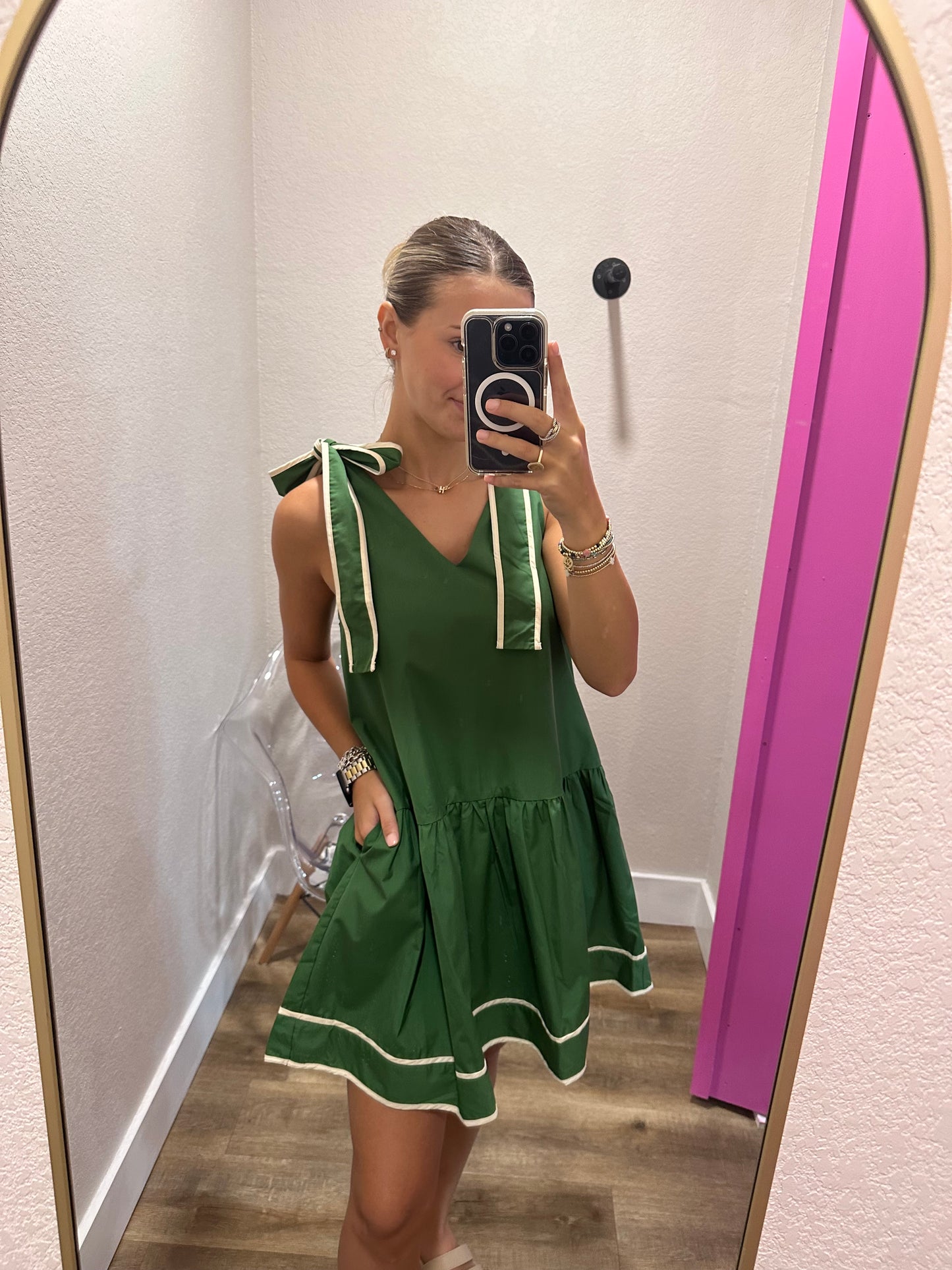 Caddy Dress in Green