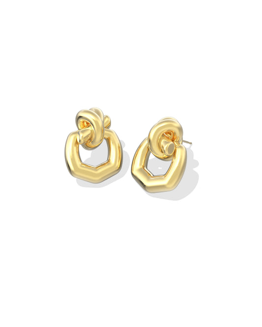 Parker Knot Open Frame Earrings - KS