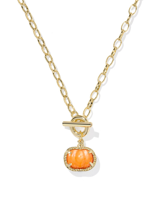 Pumpkin Link Chain Necklace - KS