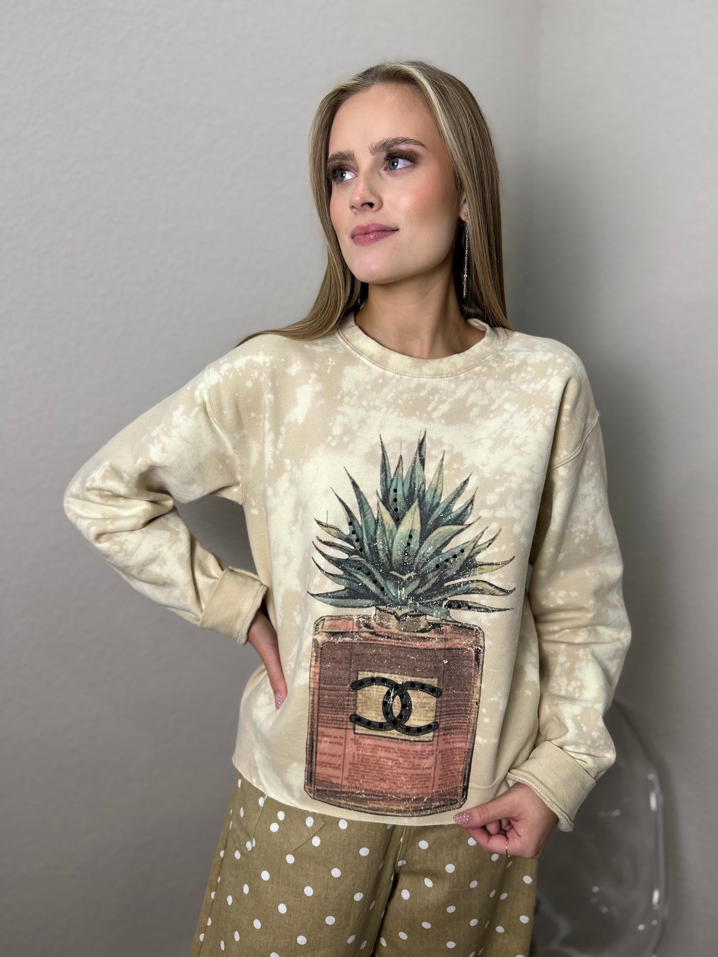 Agave Glitz Crewneck