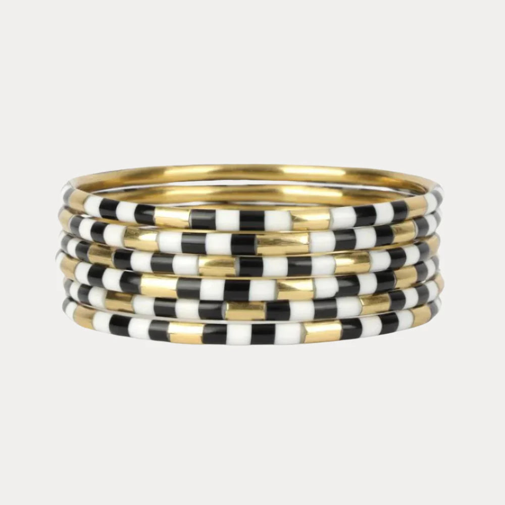 Black Veda Bangles Set of 6 - BuDhaGirl
