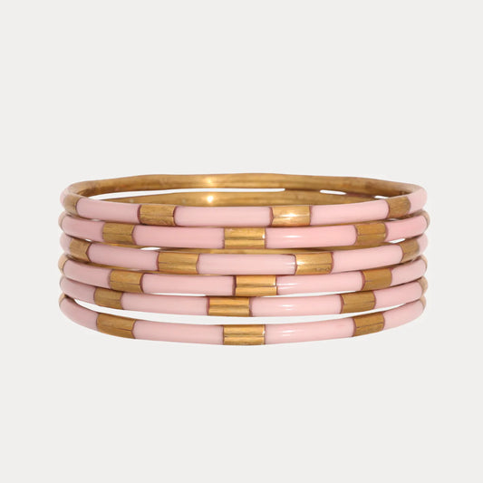 Ice Rose Veda Bangles Set of 6 - BuDhaGirl