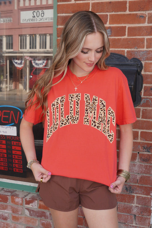 Lulu Mac Leopard Graphic in Paprika