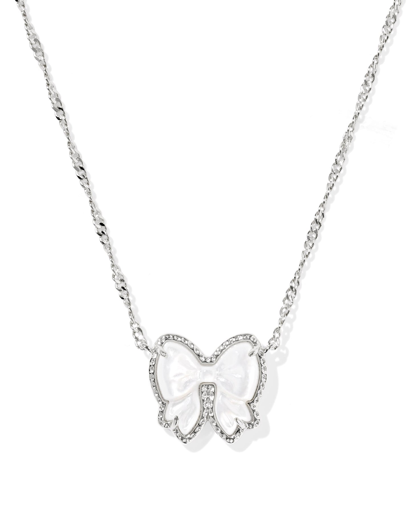 Haley Bow Short Pendant Necklace - KS
