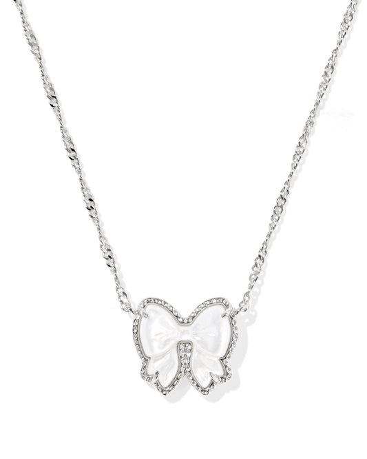Haley Bow Short Pendant Necklace - KS