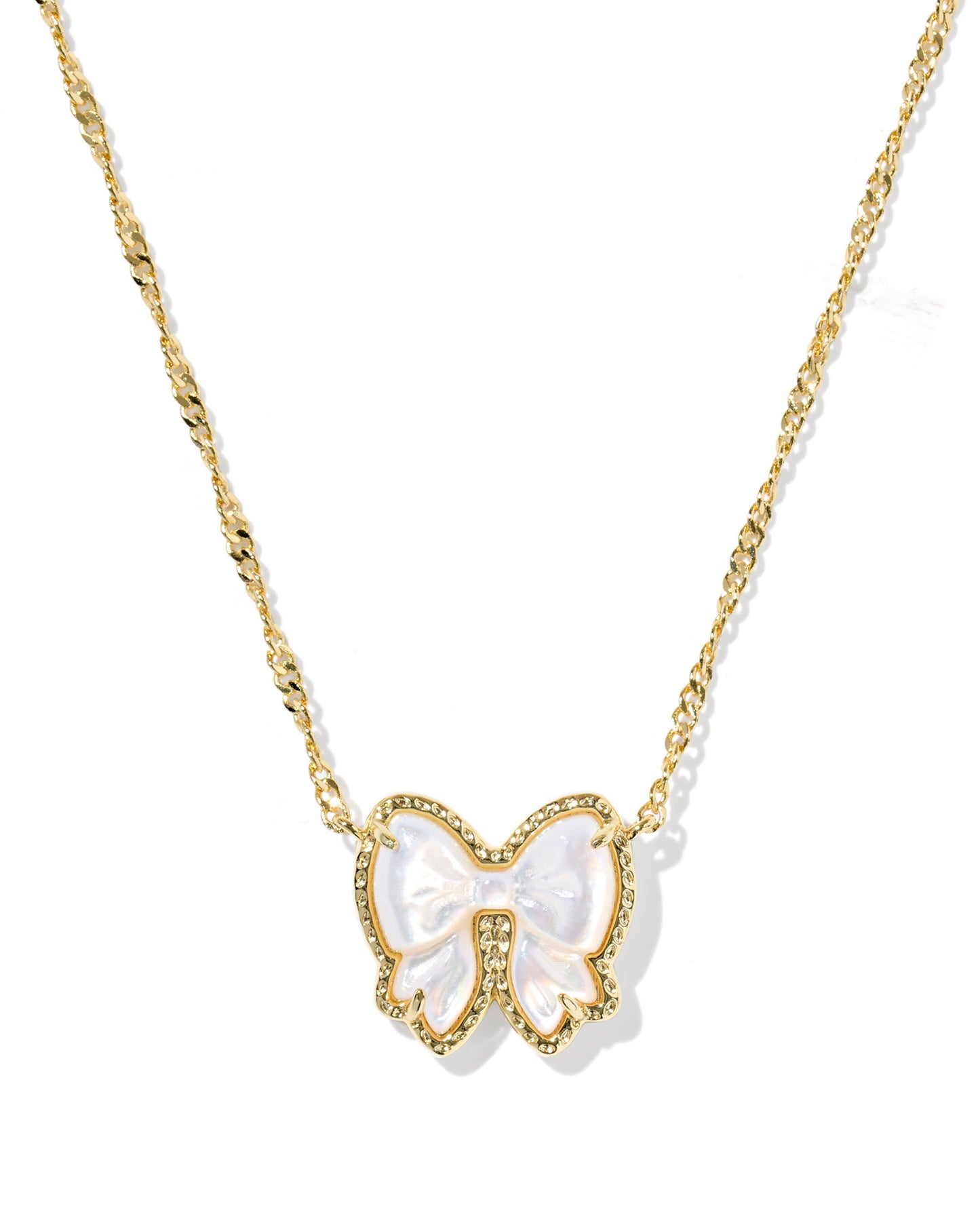 Haley Bow Short Pendant Necklace - KS