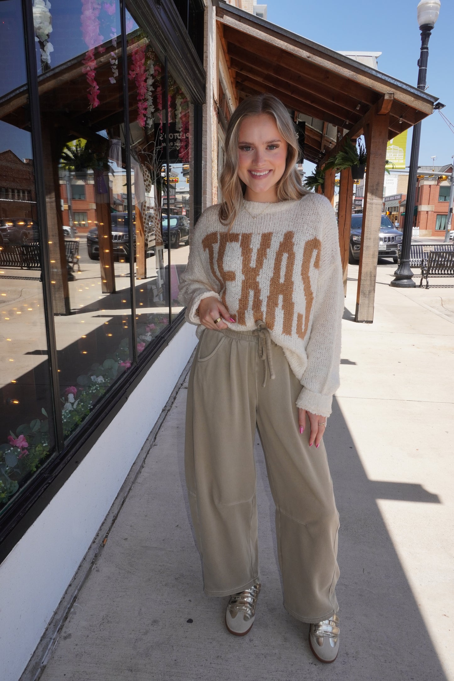 Barrel Drawstring Sweatpants in Lt Mocha
