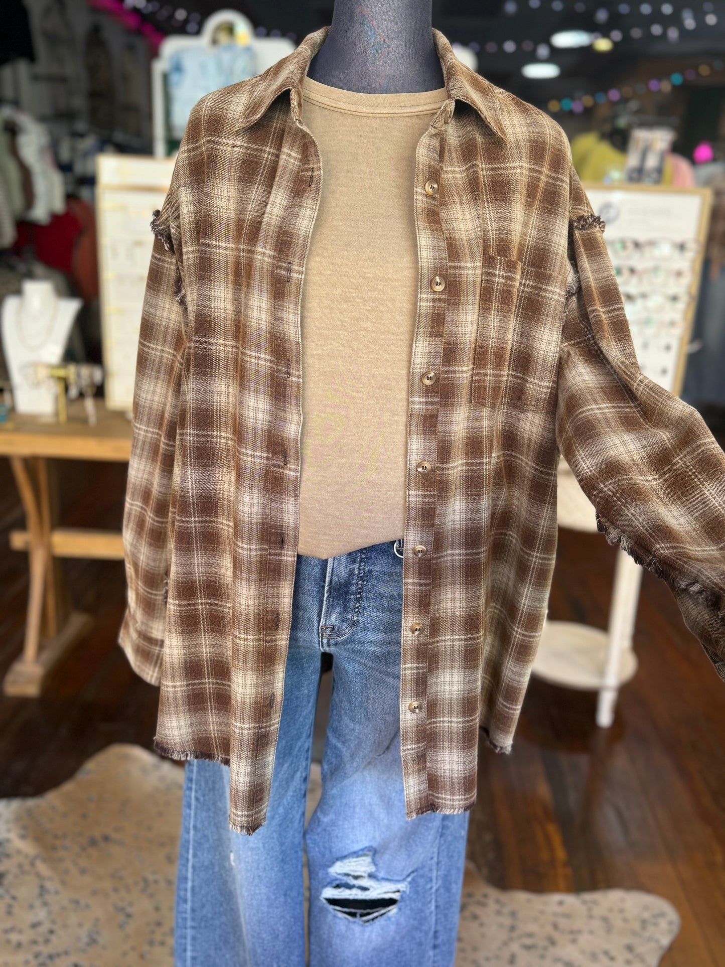Choco Latte Plaid Flannel