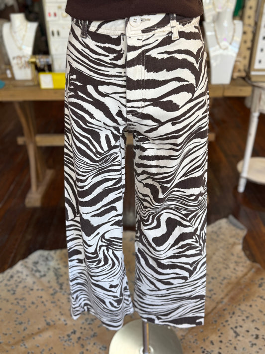 Zebra Pants in Brown