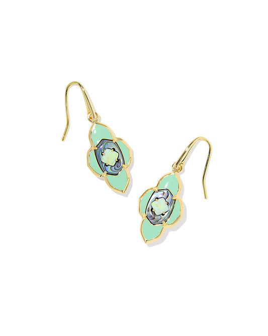 Abbie Medallion Small Drop Earrings - KS