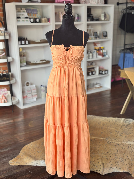 Apricot Maxi Dress